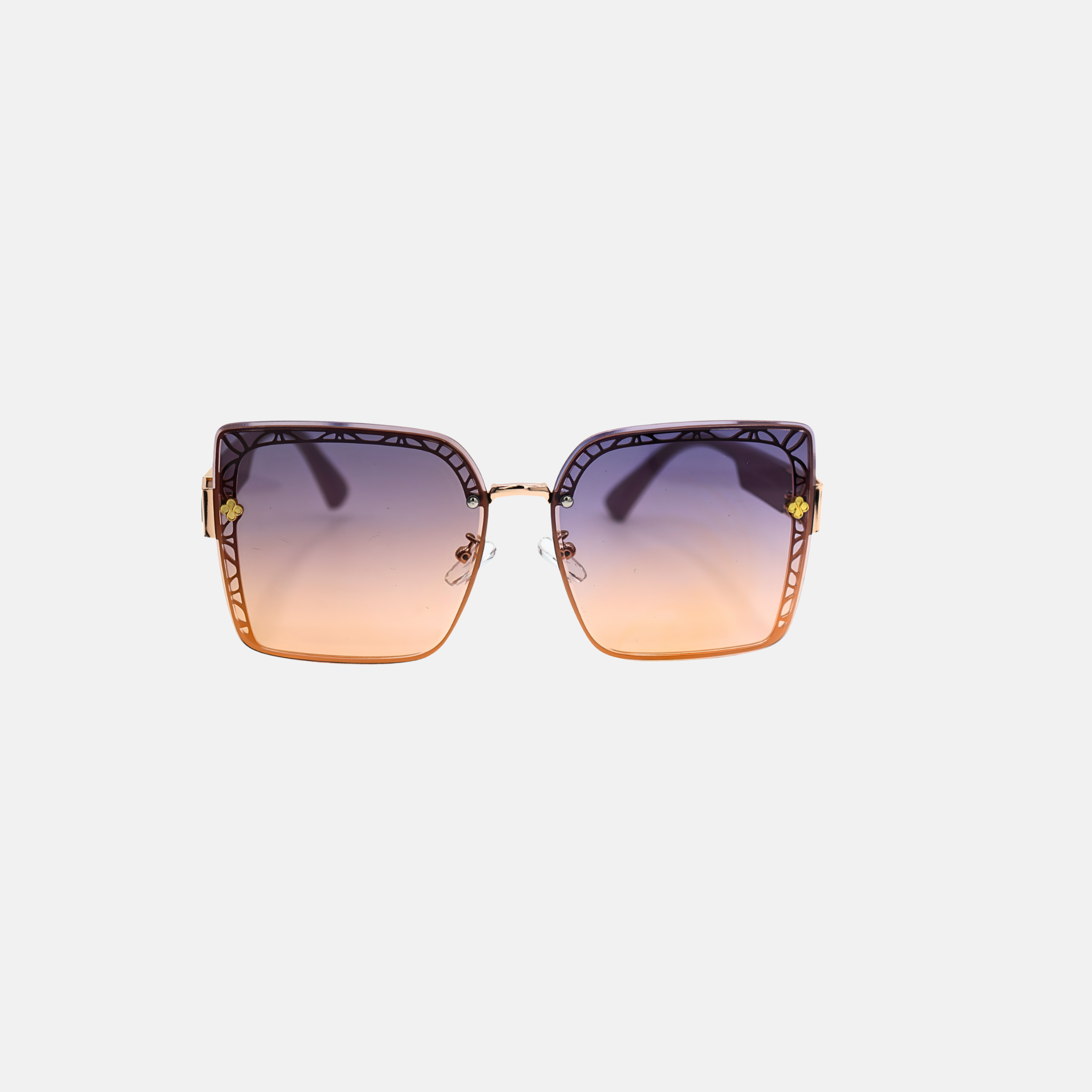 SUNGLASS PURPLE ROSE GOLD COLOR SUN132 J3039