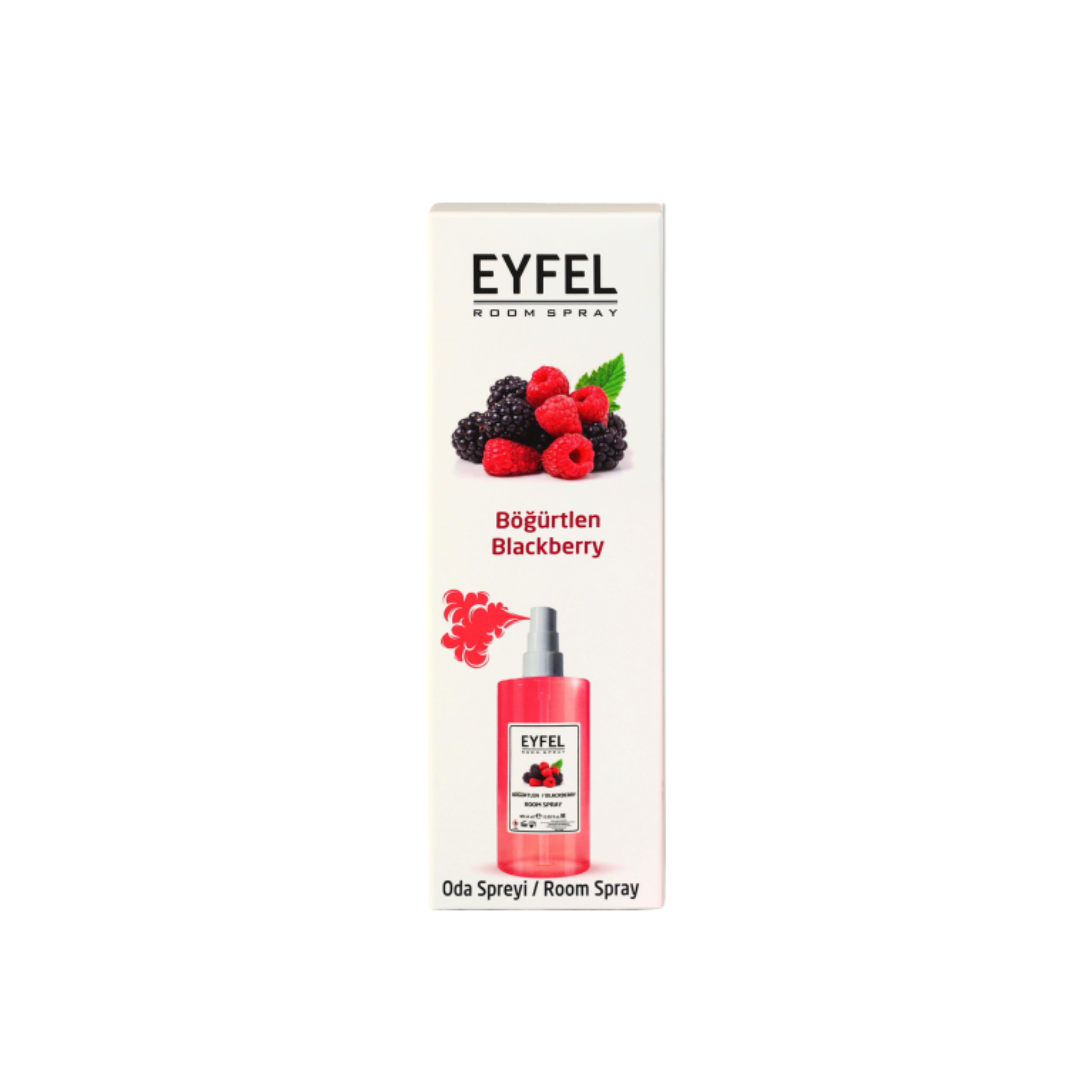SPRAY PARA HABITACIÓN EYFEL AROMA A MORA (BÖĞÜRTLEN) 13.53FL.OZ | 400ML