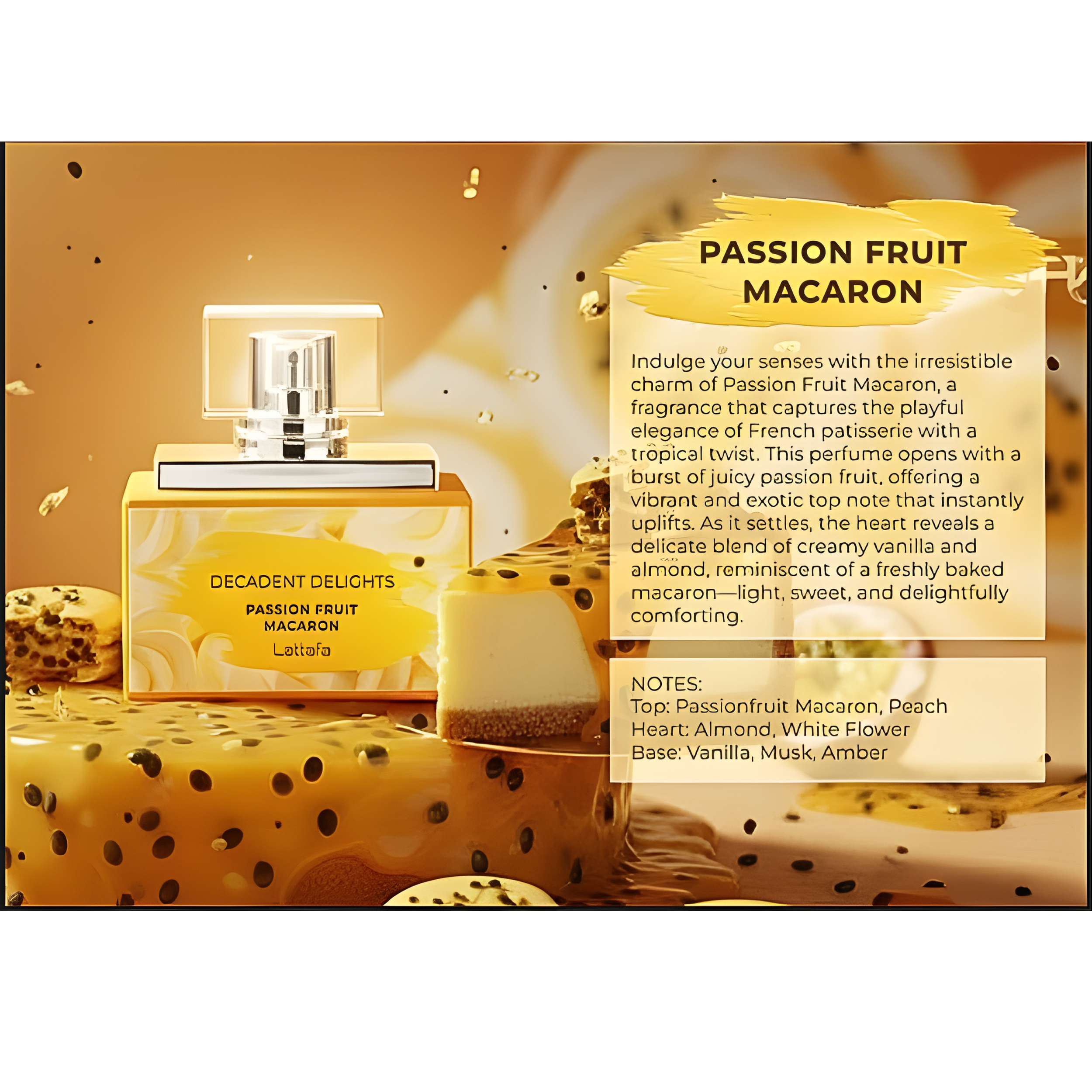 Lattafa Decadent Delights Macaron Passion Fruit 50ML 1.7FL.OZ