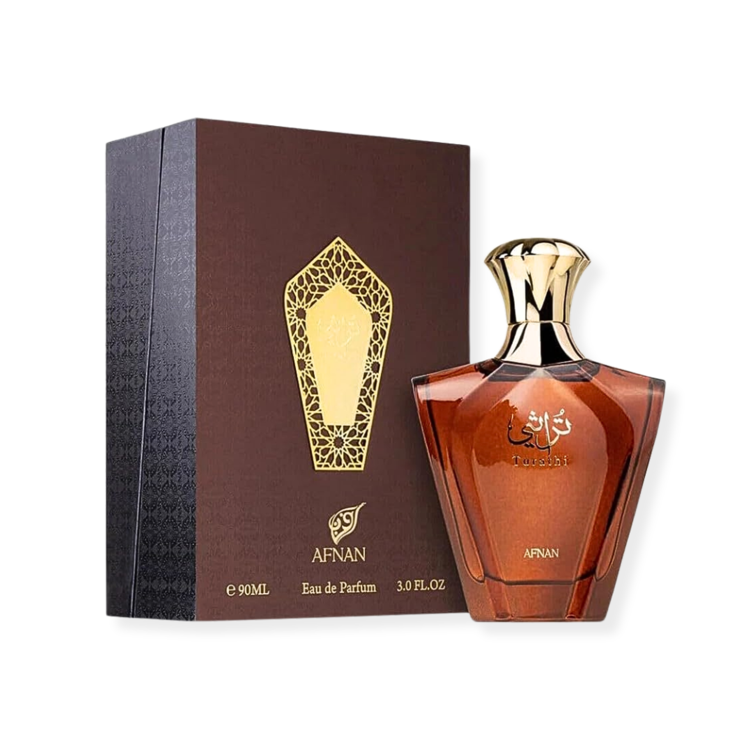 Afnan Turathi Brown Eau De Parfum 3.0FL.OZ For Men