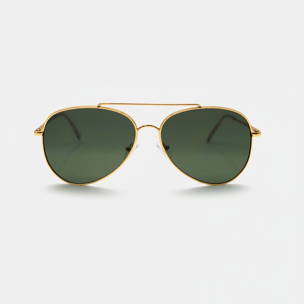 AVIATOR GREEN SUNGLASSES SUN158 J3044