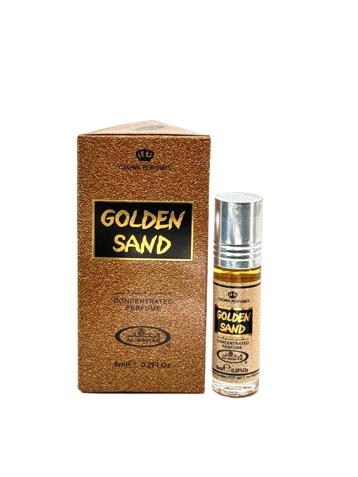 Al Rehab Golden Sand Roll On Perfume 6Pcs x 0.2FL.OZ For Unisex