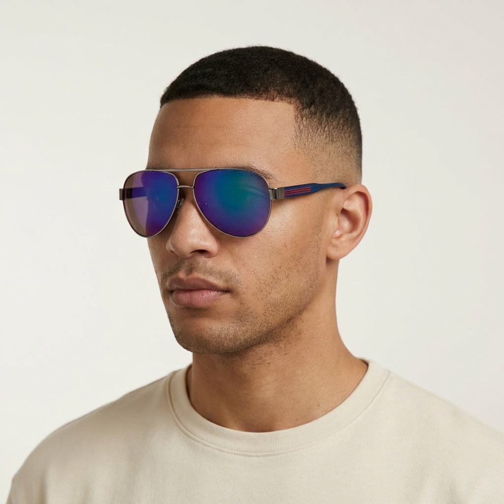 GAFAS DE SOL AZUL AVIADOR SUN151 J3167