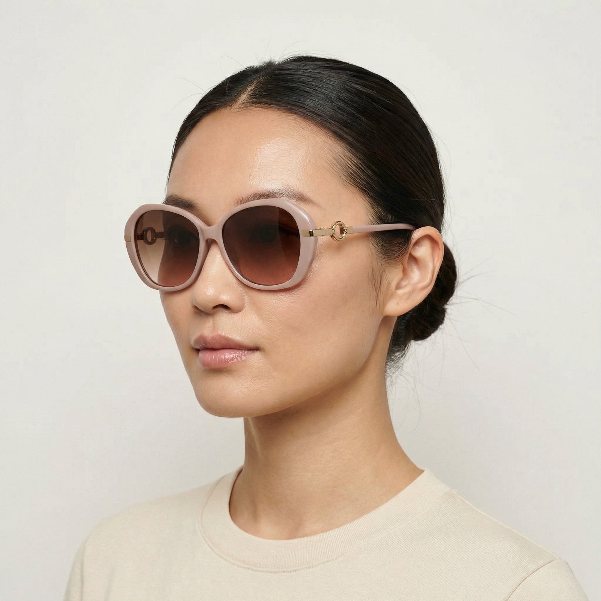 OVAL PINK SUNGLASSES SUN113 F3036