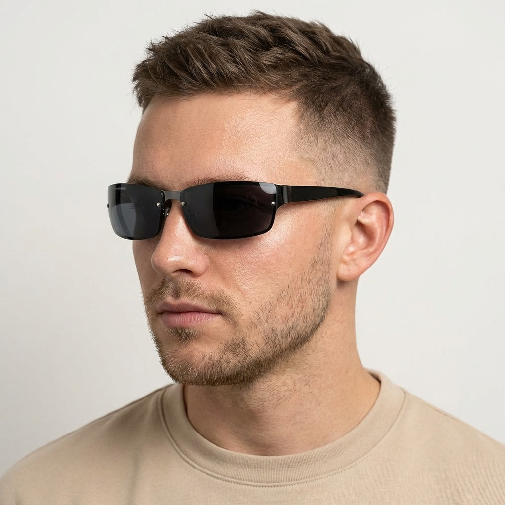 SPORT BLACK SUNGLASSES SUN116 J3165