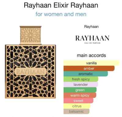 Rayhaan Elixir Eau De Parfum 3.4FL.OZ | 100ML