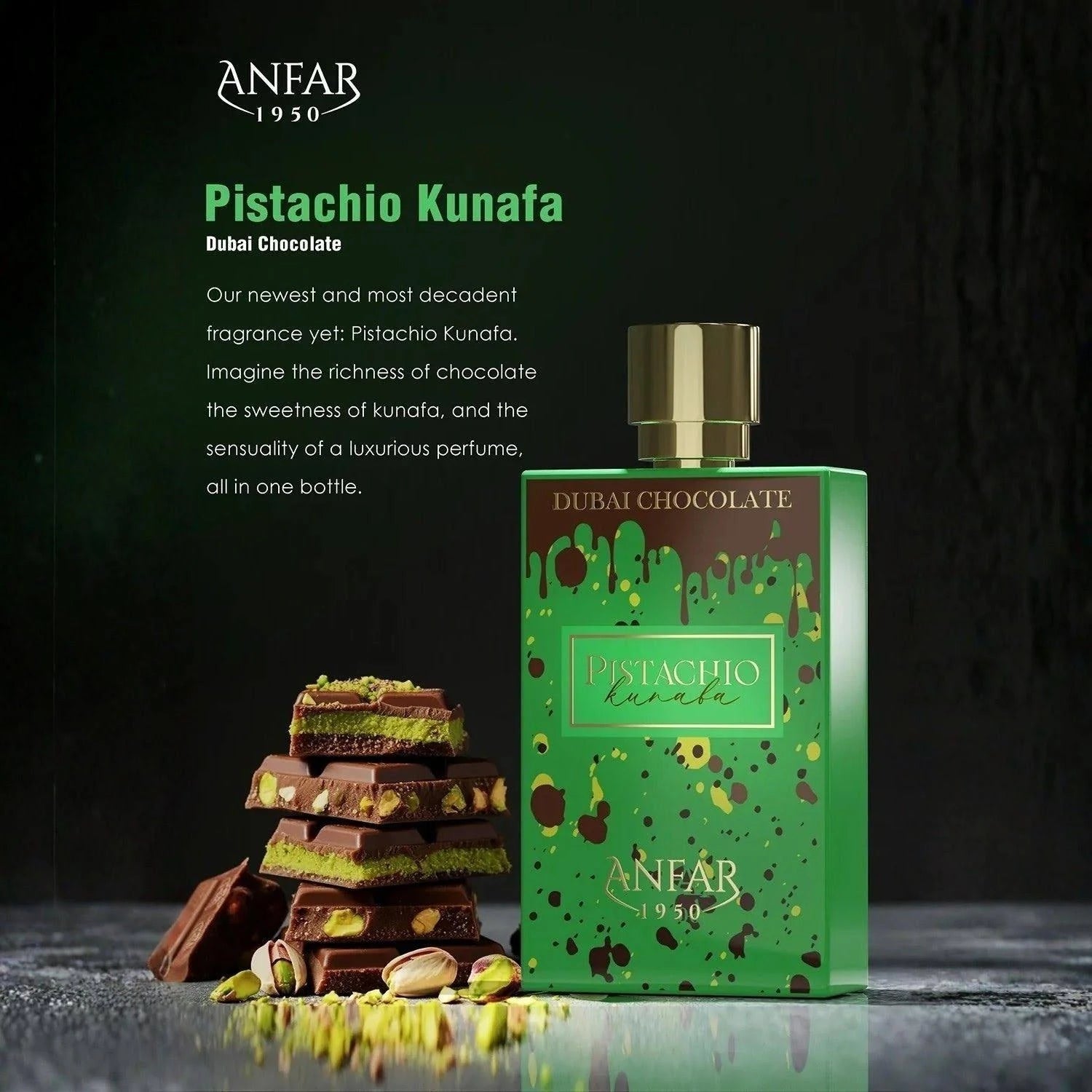 Anfar Pistachio Kunafa Extrait De Parfum 2.7FL.OZ | 80ML