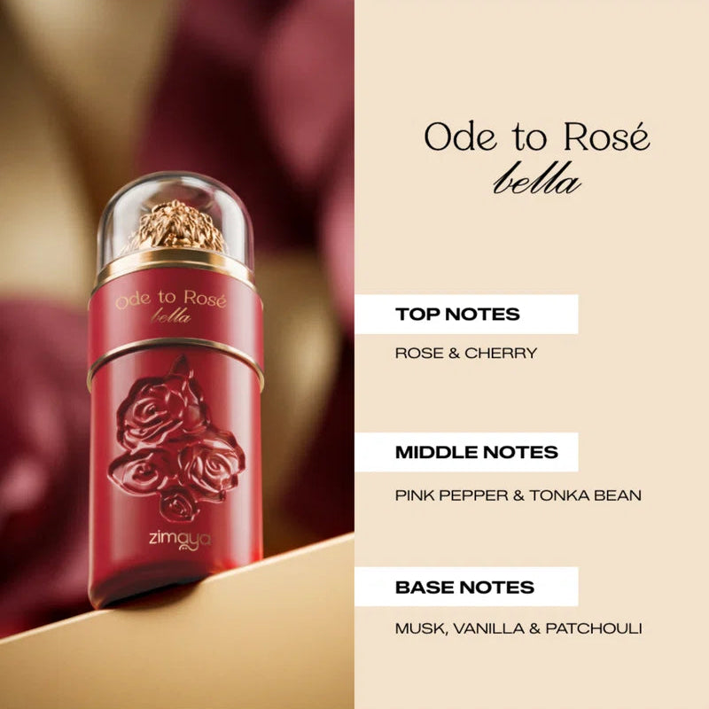 Zimaya Ode To Rose Bella Eau De Parfum 3.4FL.OZ | 100ML