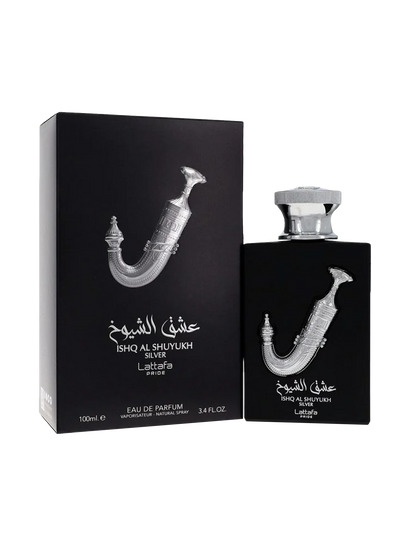 Lattafa Ishq Al Shuyukh Silver EDP 3.4FL.OZ For Men