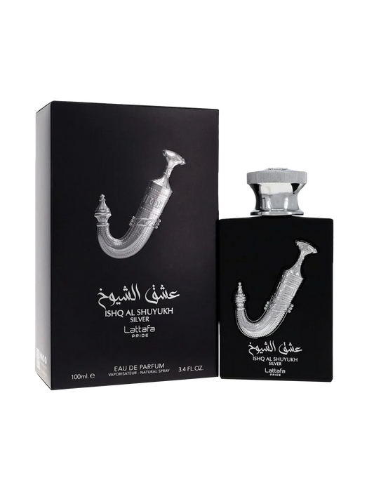 Lattafa Ishq Al Shuyukh Silver EDP 3.4FL.OZ For Men