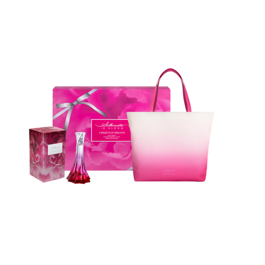 Christian Siriano Silhouette In Bloom 2 Gift Set EDP 3.4 fl.oz with Pink Tote Bag