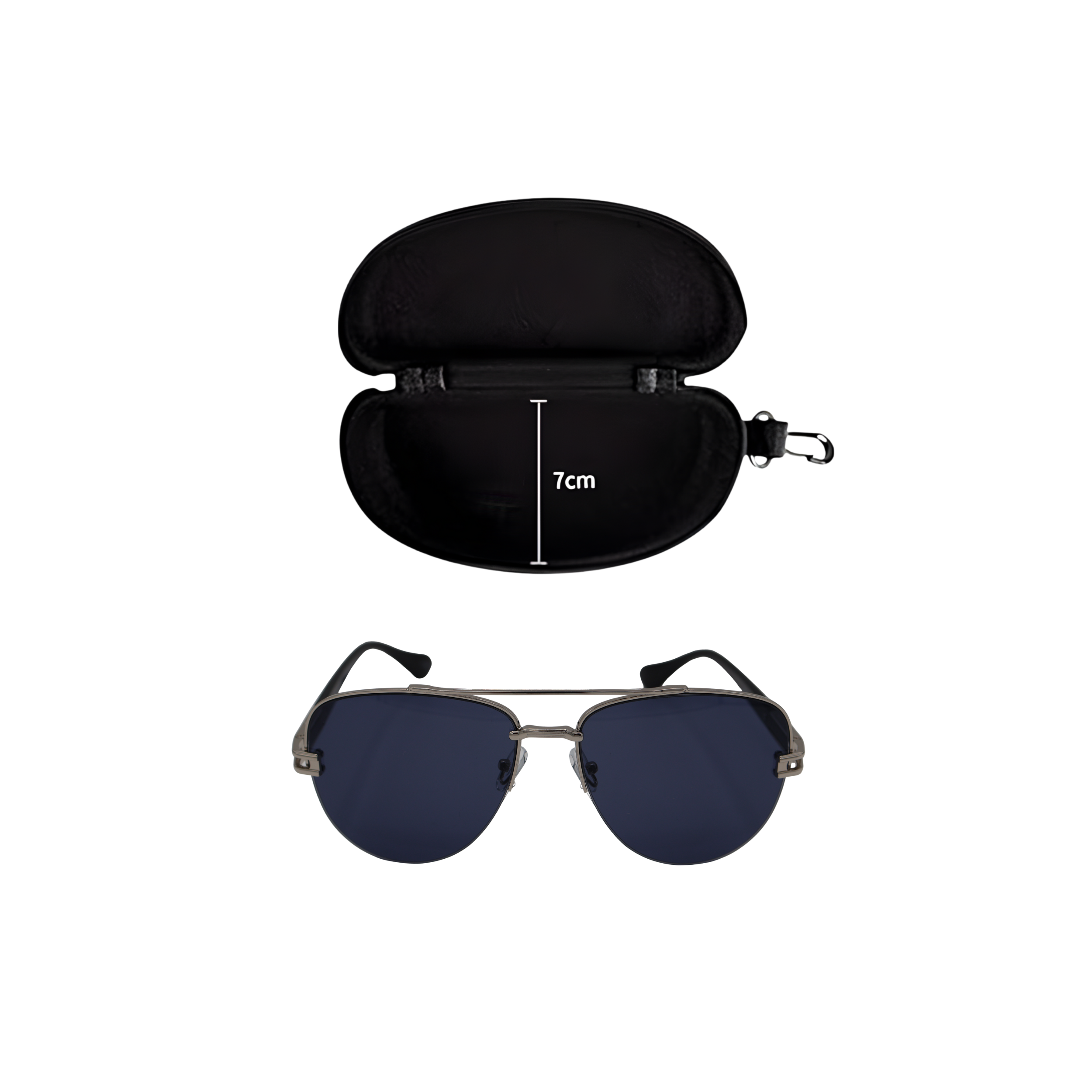 AVIATOR BLACK SUNGLASSES SUN189 J3051