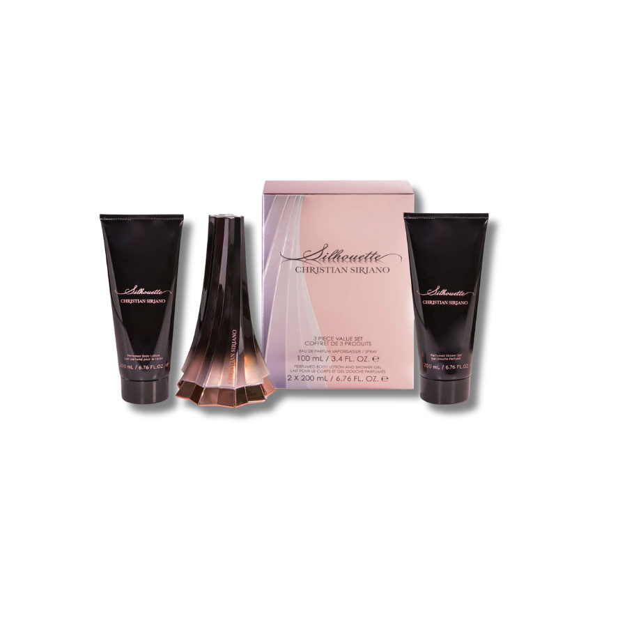 Christian Siriano Silhouette 3 Piece Gift Set Eau De Parfum 3.4FL.OZ, Body Lotaion & Show Gel 6.7FL.OZ