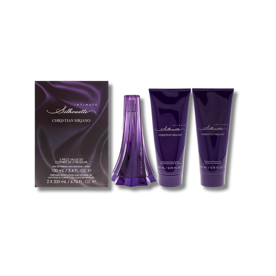 Christian Siriano Intimate Silhouette Gift Set 3.4fl.oz & Body Lotion & Shower Gel 6.fl.oz