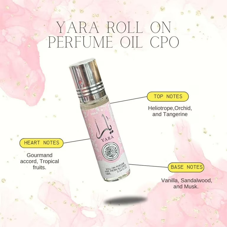 Lattafa Yara Roll On Perfume Oil 0.34FL.OZ For Women