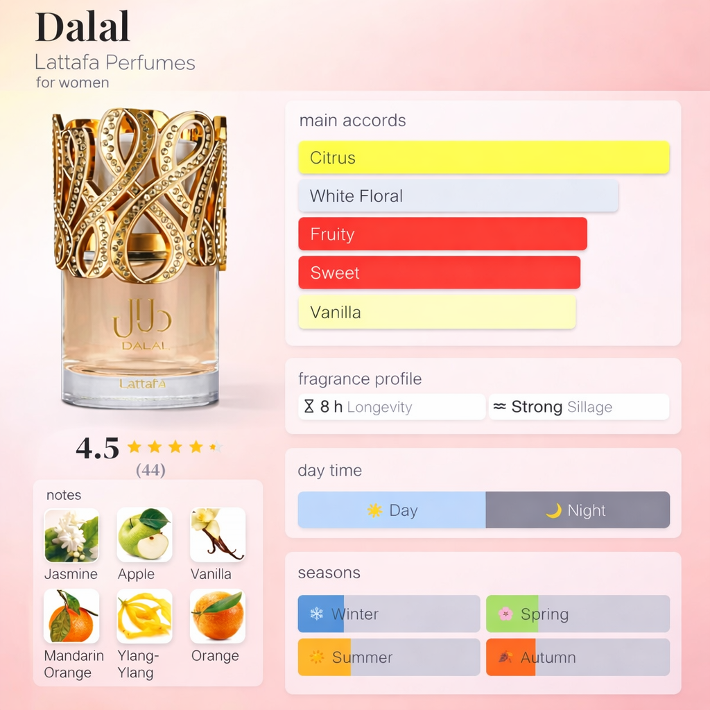 Lattafa Dalal Eau De Parfum 3.4FL.OZ | 100ML