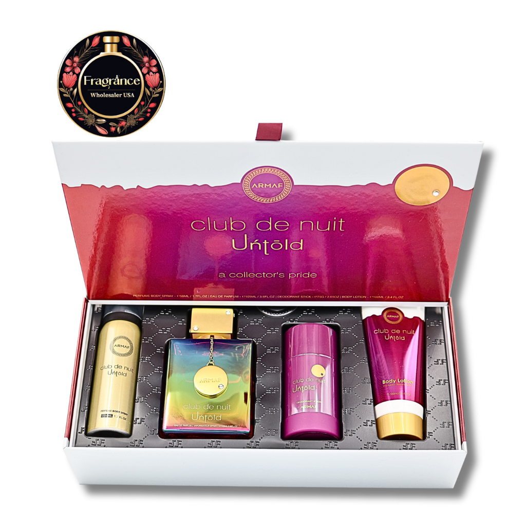 Armaf Untold Gift Set EDP 3.4, Spray 1.7, DEO 2.6, Lotion3.4FL.OZ