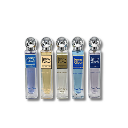 Jenny Glow Travel Gift Set(Neroli, Billionaire, Tweed, Midnight Blue & Sir) EDP 1FL.OZ Unisex