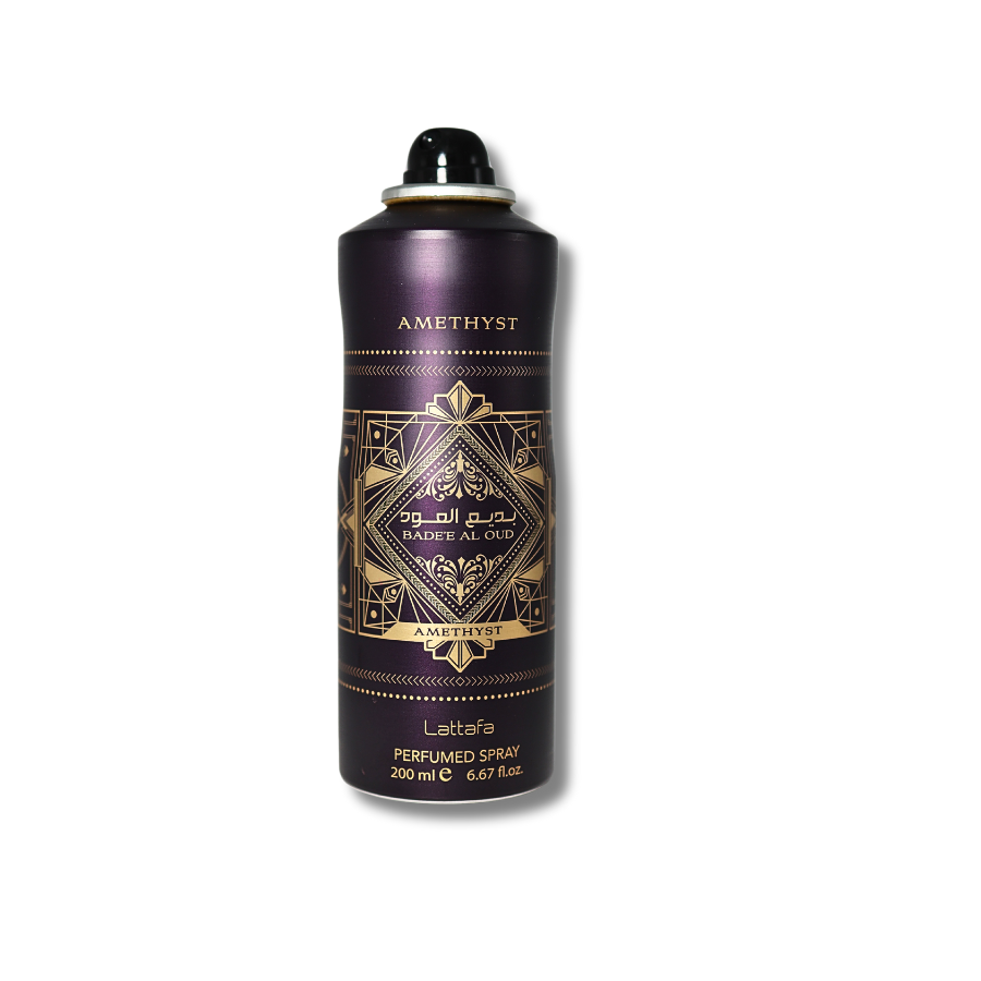 Lattafa Bade'e Al Oud Amethyst Deodorant  Body Spray- 6.67FL.OZ