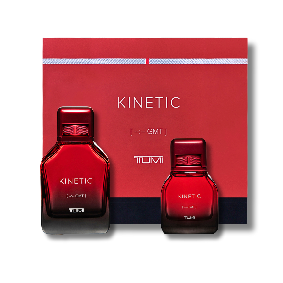 Tumi Kinetic Gift Set Eau De Parfum 3.4 & 1.0FL.OZ For Men