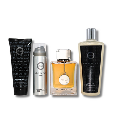 Armaf CDN Man 4 Piece Gift Set with EDT 3.6FL.OZ, Shower Gel 3.4FL.OZ, Body Spray 1.7FL.OZ & Shampoo 8.4FL.OZ