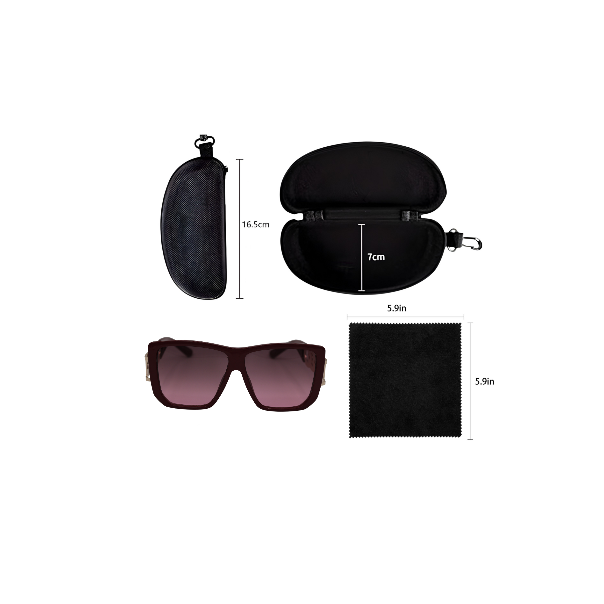 GAFAS DE SOL CUADRADAS MORADA SUN181 F3133