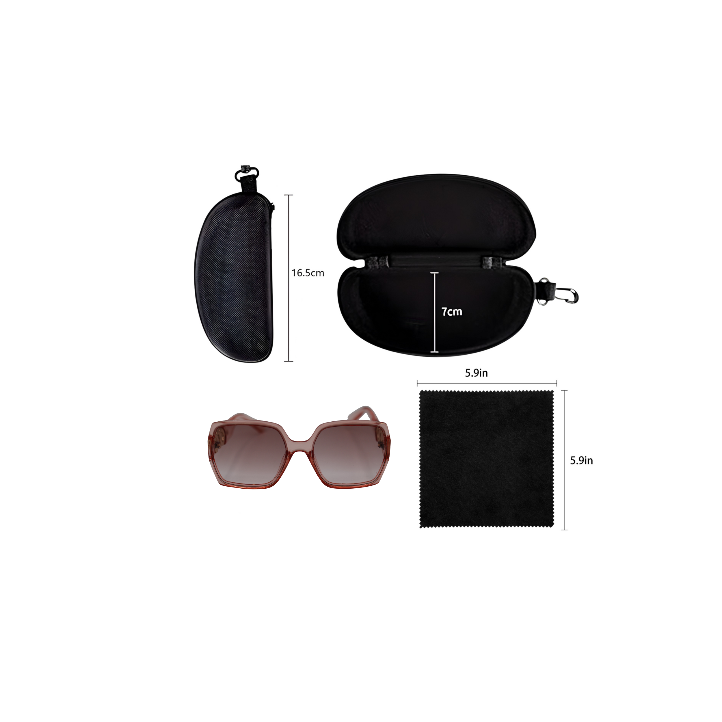 GAFAS DE SOL CUADRADAS ROSAS SUN177 F3134