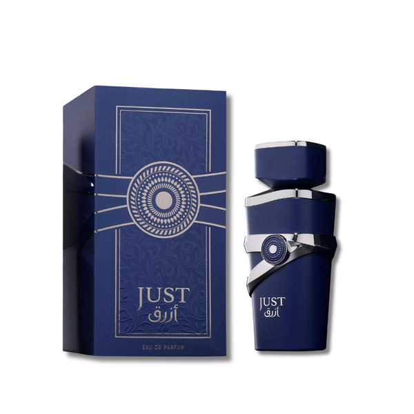 香水(男性用) Fragrance World Just Azraq Fragrance World Just Azraq EDP 50ml | Woody Perfume for Men