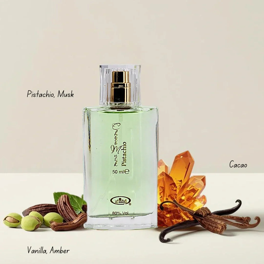 Al Rehab Pistachio Choco Musk Eau De Parfum 1.65FL.OZ para unisex