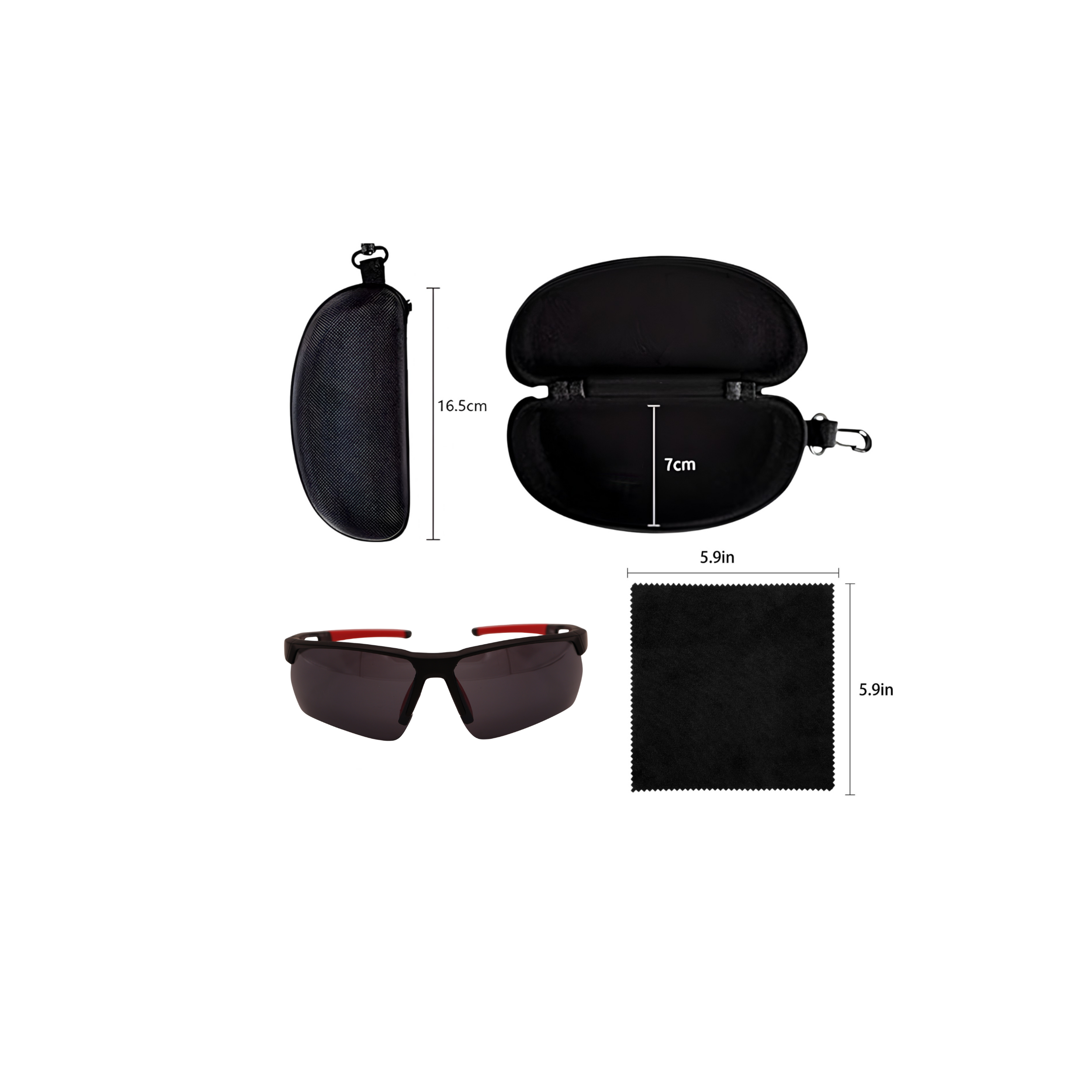 SPORT BLACK SUNGLASSES SUN171 S3068