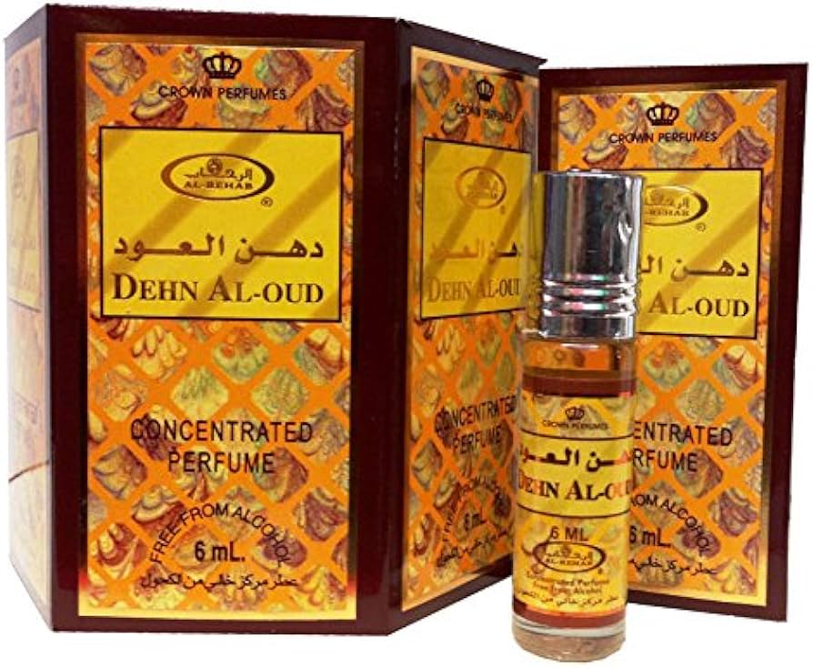 AL REHAB Dean Al Oud Roll ON Perfume 6Pcs x 0.2FL.OZ