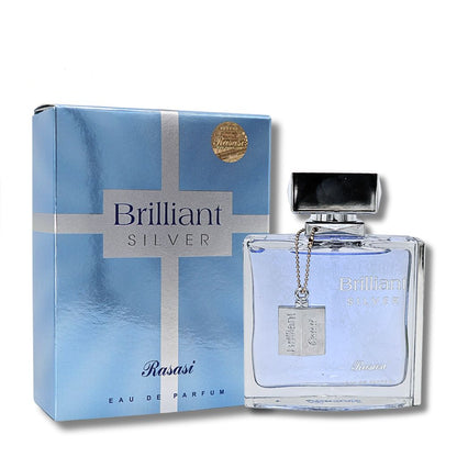 Rasasi Brilliant Silver Eau de Parfum 3.3FL.OZ For Men