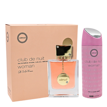 Armaf Club De Nuit Women Eau De Parfum 3.6FL.OZ & Body Spray 6.8FL.OZ