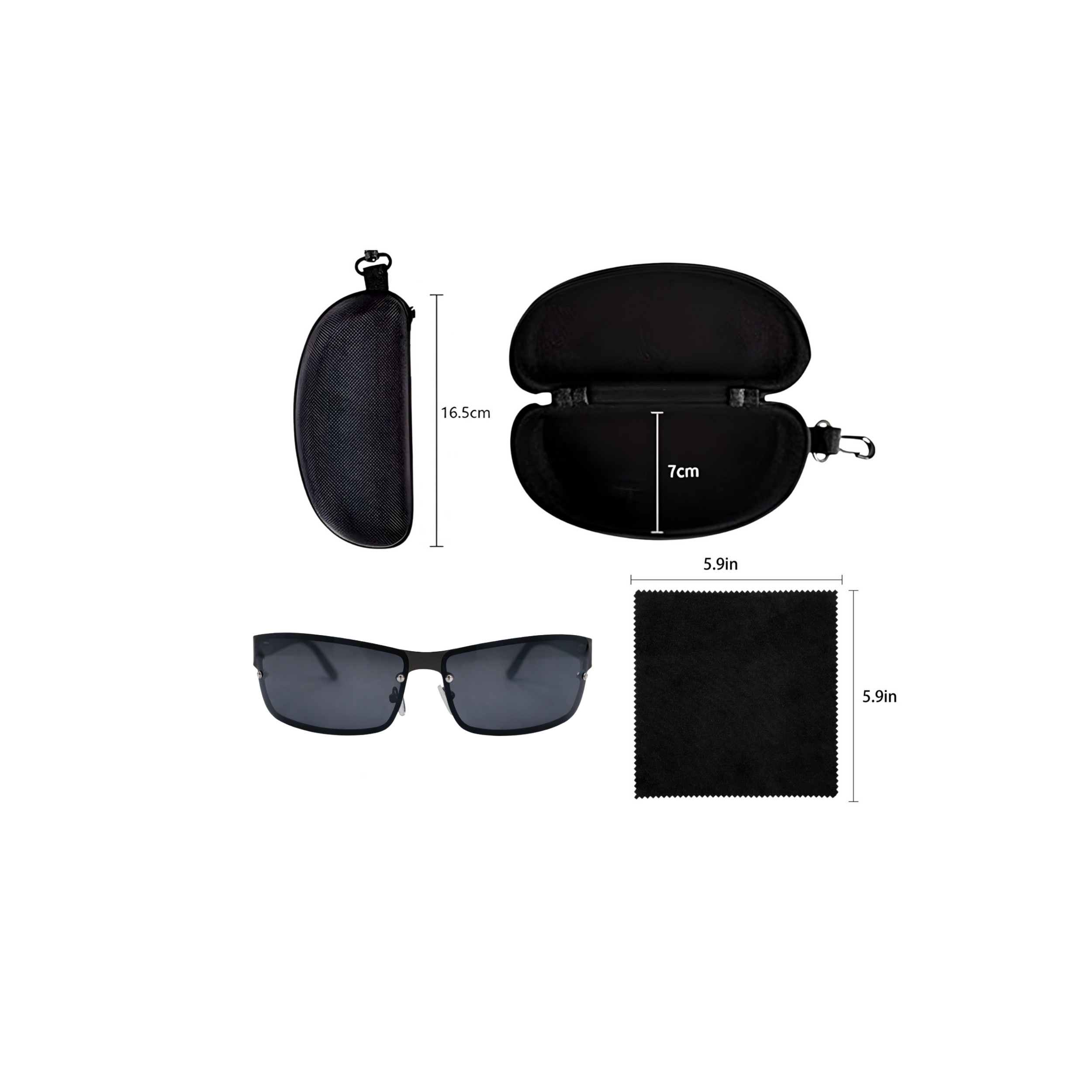 GAFAS DE SOL DEPORTIVAS NEGRAS SUN116 J3165