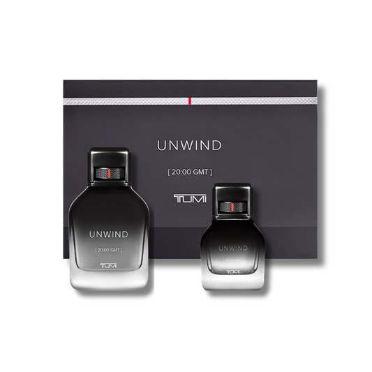 Tumi Unwind Gift Set Eau De Parfum 3.4 & 1.0FL.OZ For Men