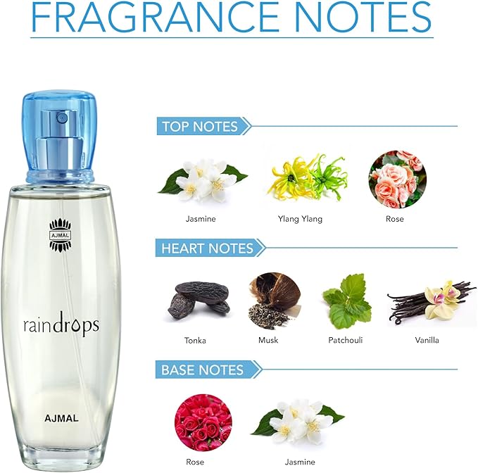 Ajmal Raindrops Eau De Parfum 1.7FL.OZ | 50ML