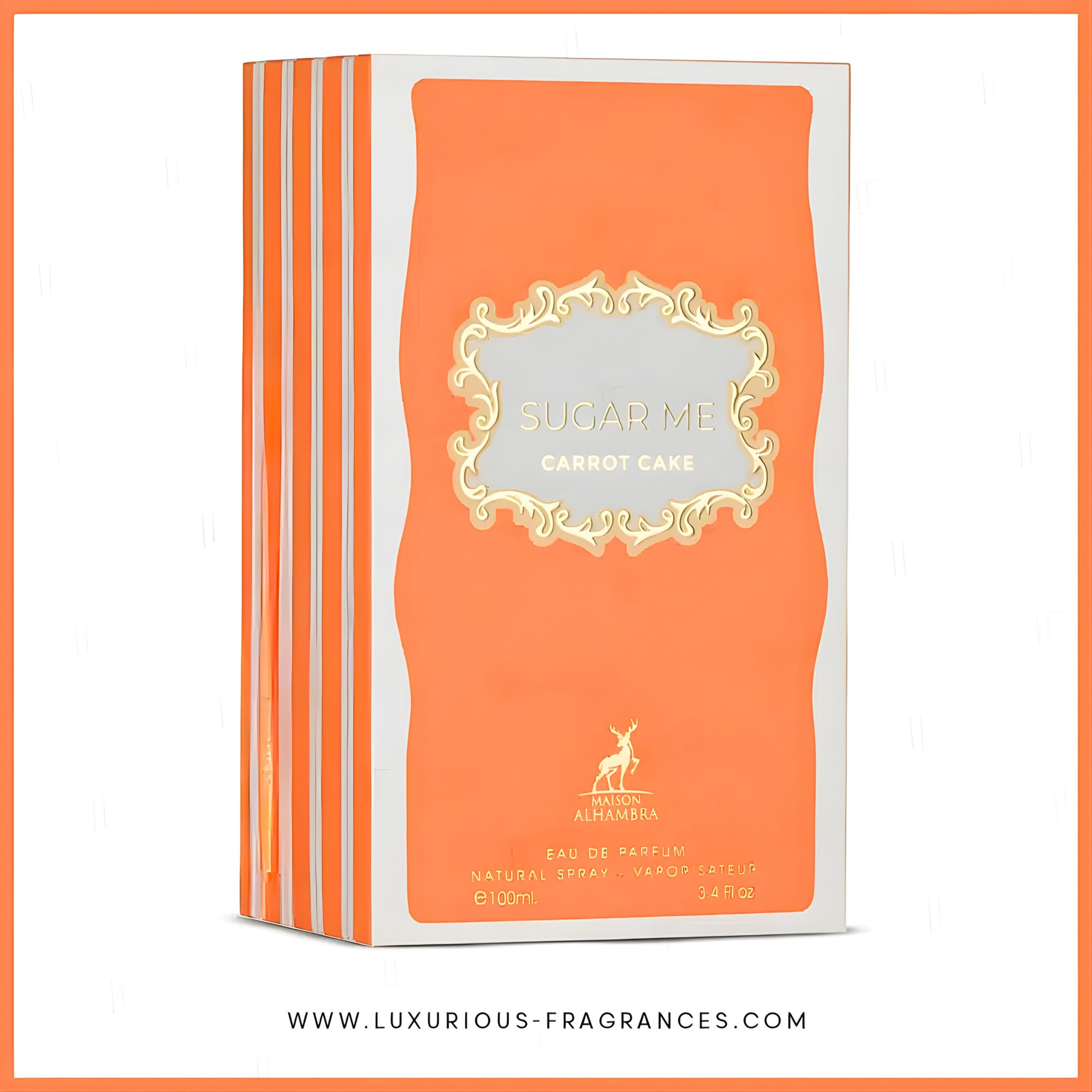 Maison Alhambra Sugar Me Carrot Cake Eau De Parfum 3.4FL.OZ 100ML