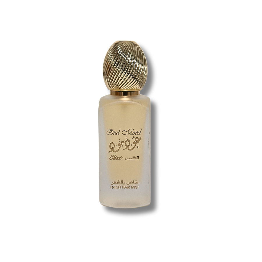 Lattafa Oud Mood Elixir Gift Set with EDP 3.4FL.OZ, Perfume Spray 6.67FL.OZ & Hair Mist