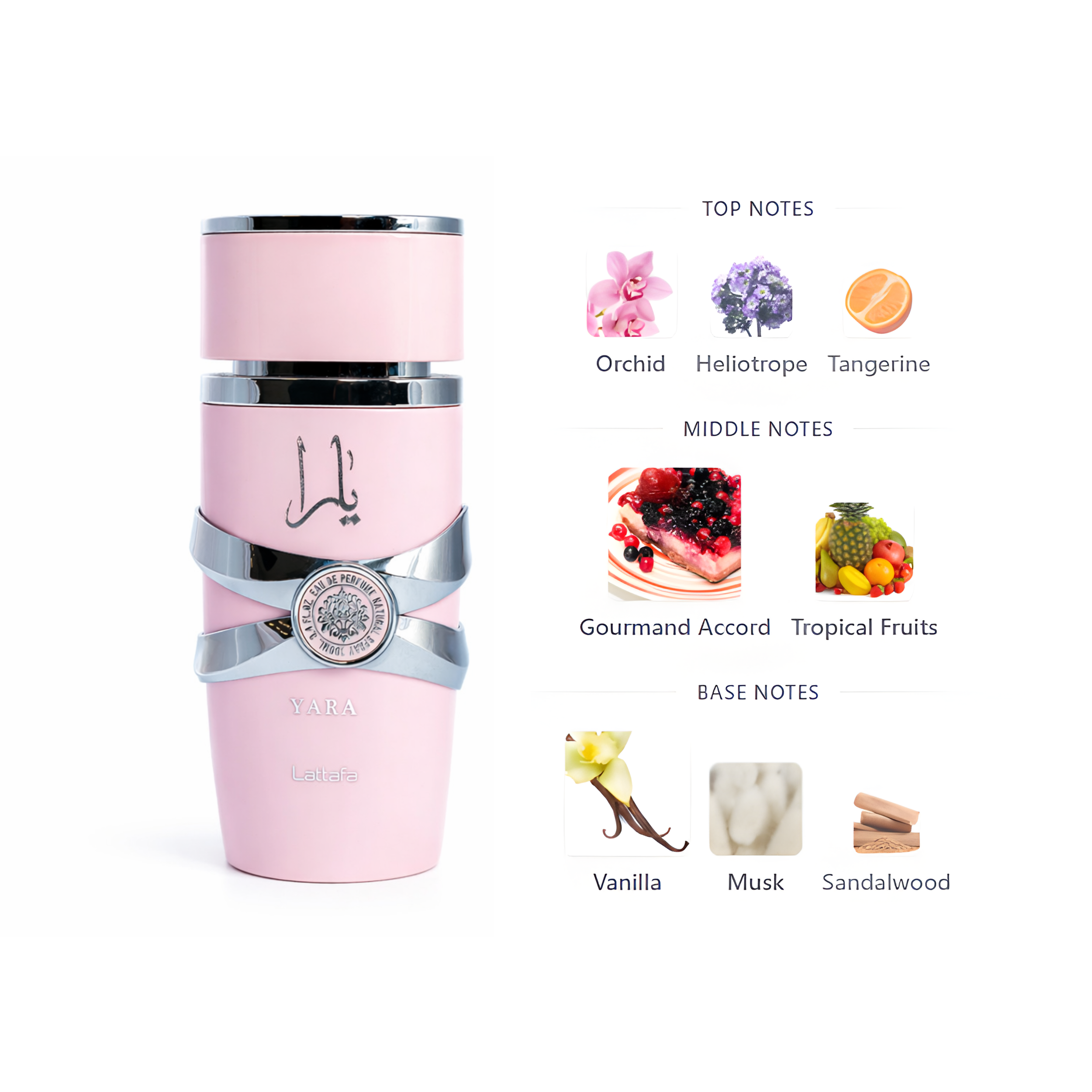 Lattafa Yara Women Eau De Parfum Spray 3.4FL.OZ Para Mujer