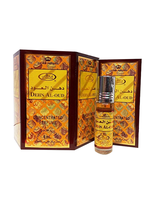 Al Rehab Dean Al Oud Roll ON Perfume 6Pcs x 0.2FL.OZ Unisex