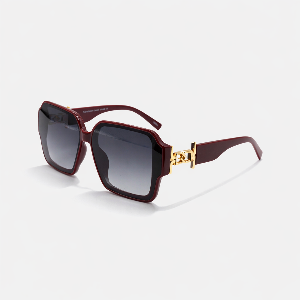 GAFAS DE SOL CUADRADAS GRANATE SUN106 F3017