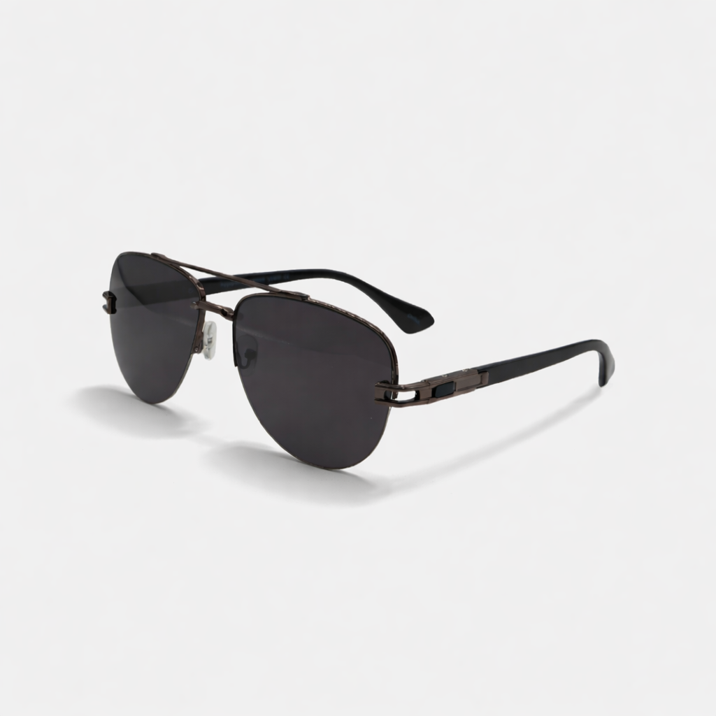 AVIATOR BLACK SUNGLASSES SUN187 J3051