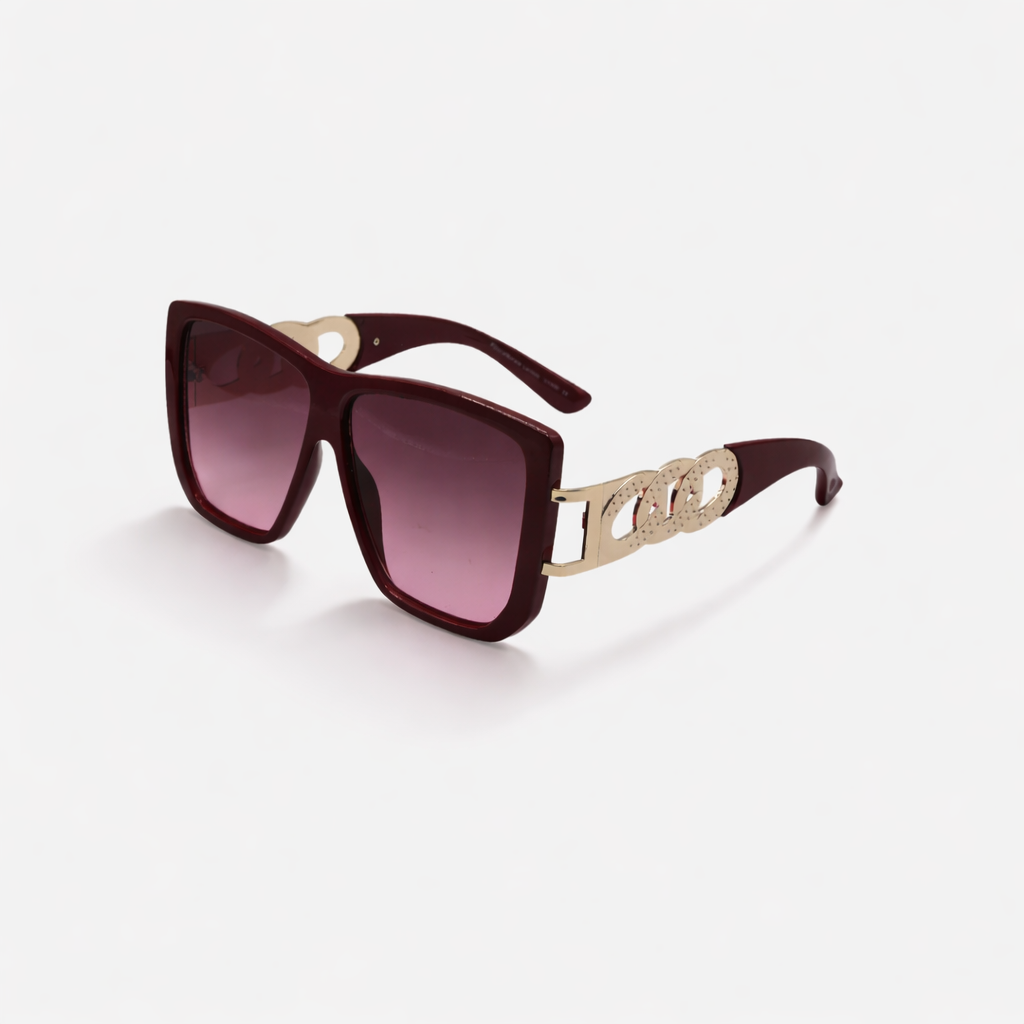 SQUARE PURPLE SUNGLASSES SUN181 F3133