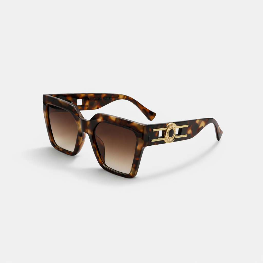 SQUARE BROWN TORTOISE SUNGLASSES SUN167 F3028