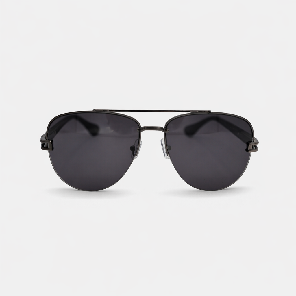 AVIATOR BLACK SUNGLASSES SUN187 J3051