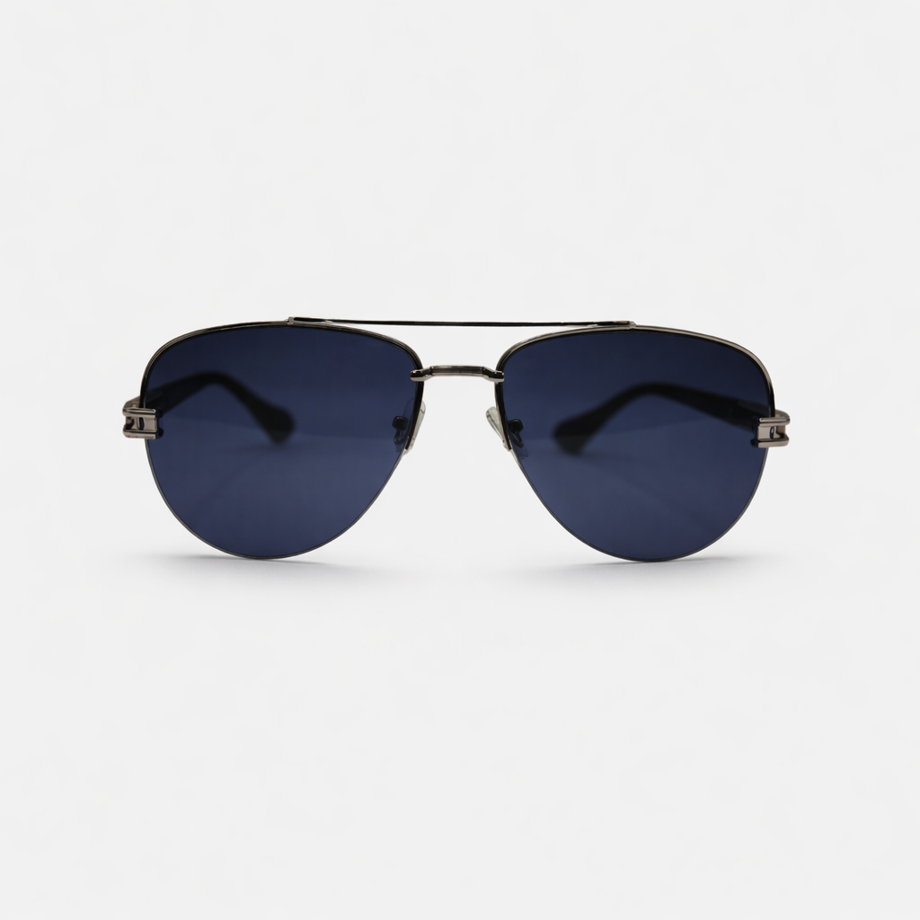 AVIATOR BLACK SUNGLASSES SUN189 J3051