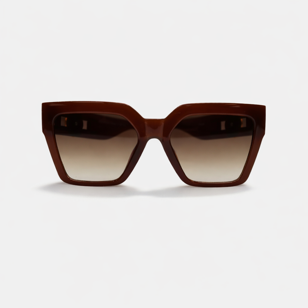 SQUARE BROWN SUNGLASSES SUN165 F3028