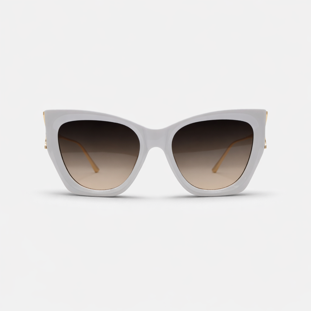 GAFAS DE SOL BLANCAS CAT-EYE SUN136 F3007