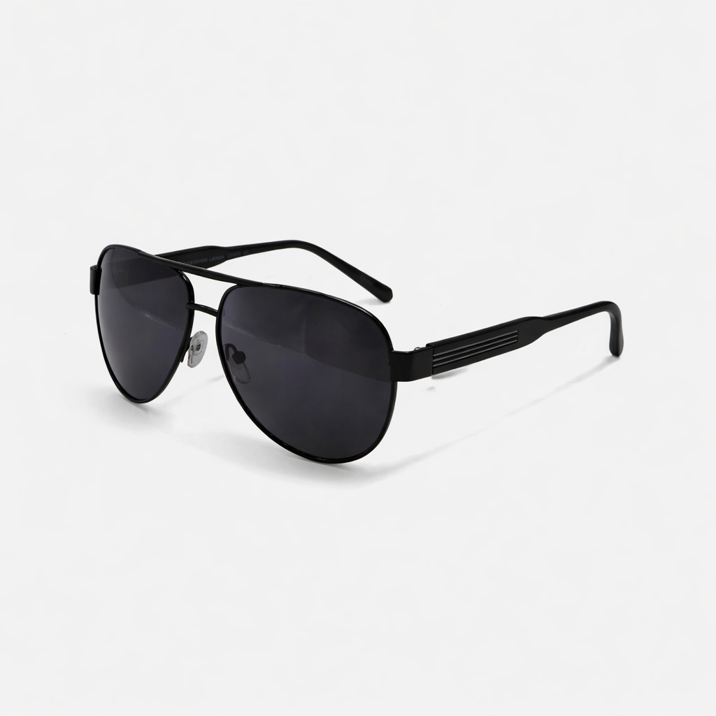 AVIATOR BLACK SUNGLASSES SUN152 J3167