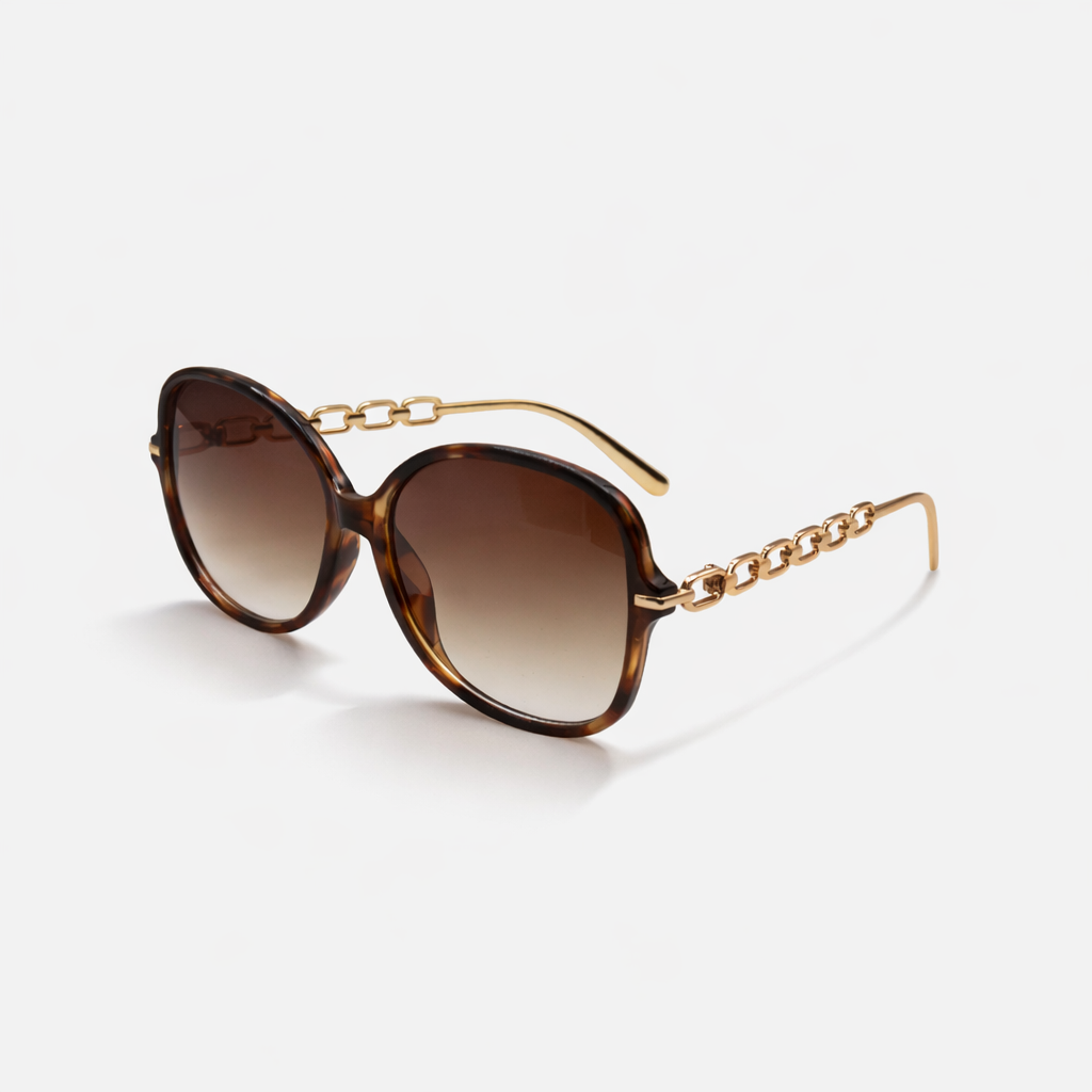 OVAL BROWN TORTOISE SUNGLASSES SUN140 F3009